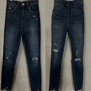 ABERCROMBIE & FITCH CURVE LOVE HIGH RISE SKINNY JEANS - BUNDLE OF TWO